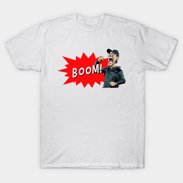 Klopp - Boom! T-Shirt by RichardFarrell